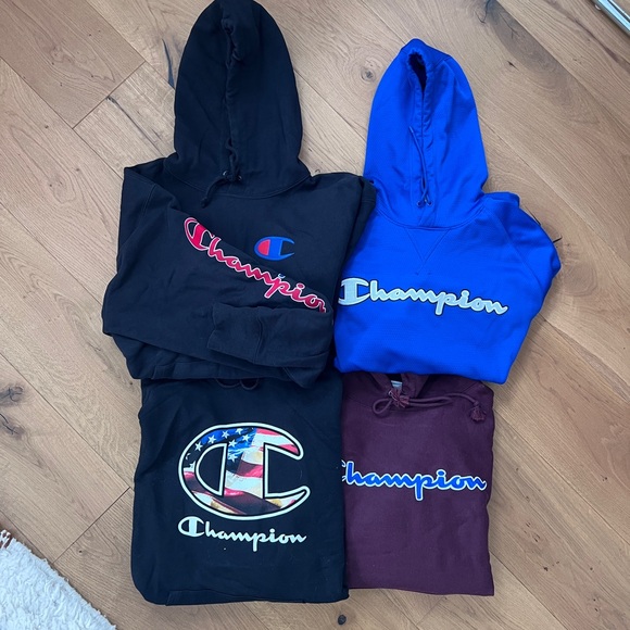 Champion Other - Champion Hoodies Trio - Black, Blue, Burgundy